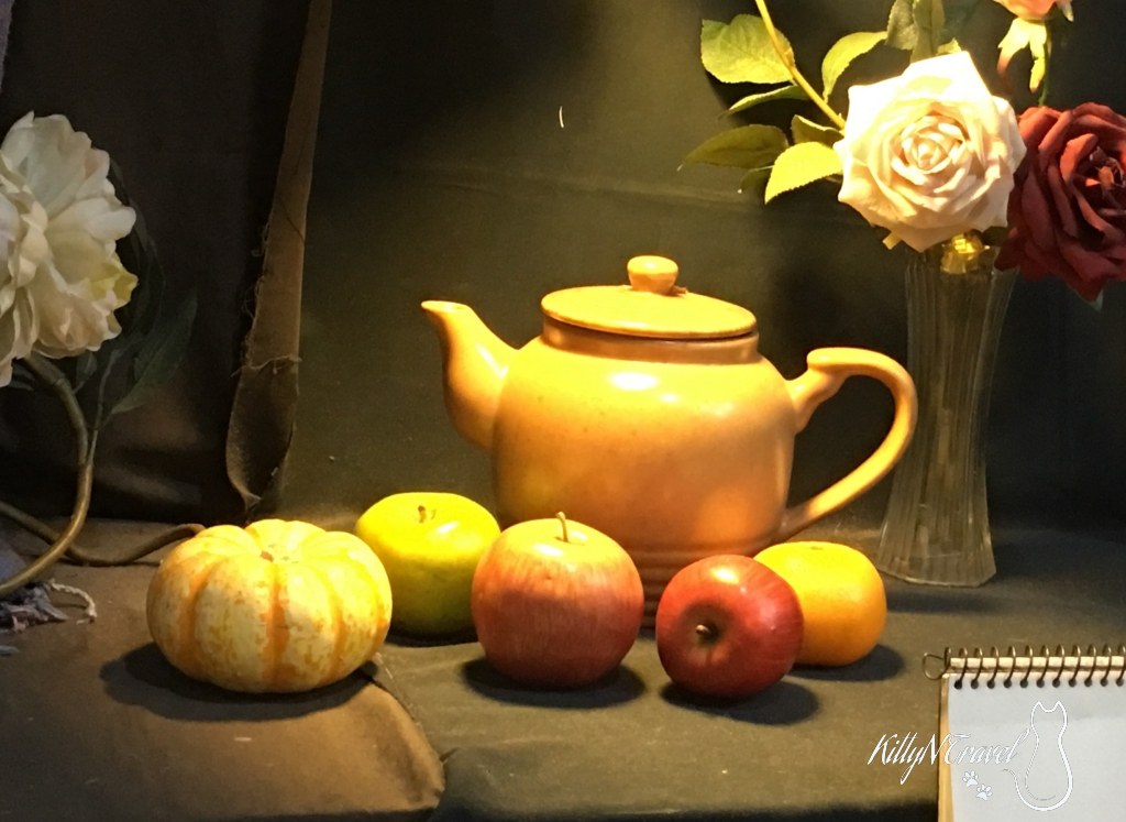 陶壺蘋果靜物
