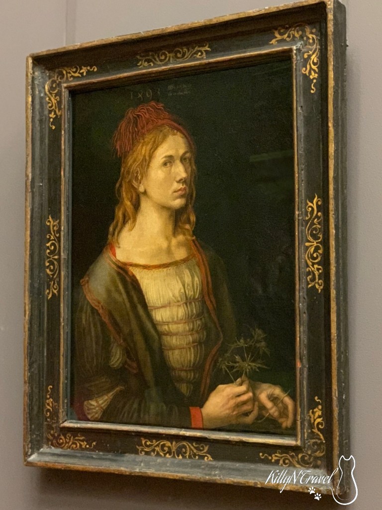 Portrait of the Artist Albrecht Durer Holding a Thistle
